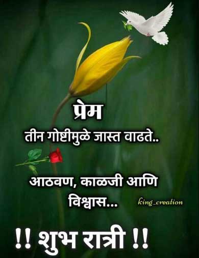 marathi good night images